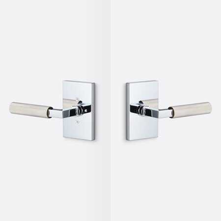 Sure-Loc Hardware Sure-Loc Hardware Levanto Privacy Rosette, Polished Chrome, Knurled Grip in Nickel LV102 26 GRIP-KN NI